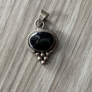 Sterling Silver Black Onyx Pendant
